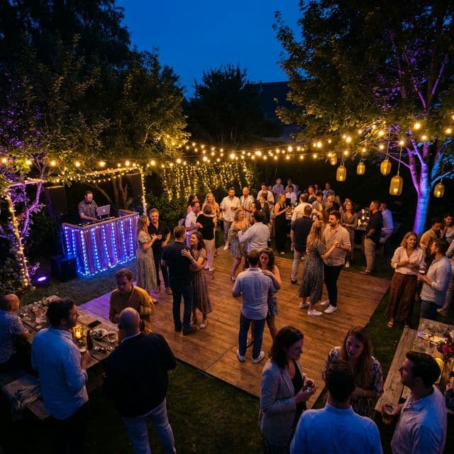 DJ Michael Haan live auf einem Event in Aachen mit professionellem Sound und Lichttechnik